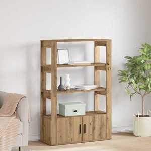 vidaXL Bufet stejar artizanal 30 x 80 x 119.5 cm Lemn compozit imagine