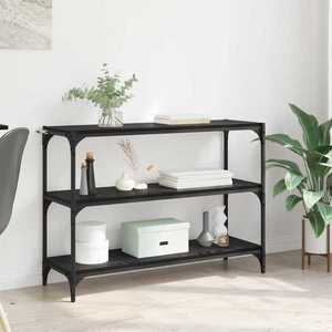 vidaXL Dulap pentru cărți Stejar negru 100 x 33 x 70, 5 cm imagine