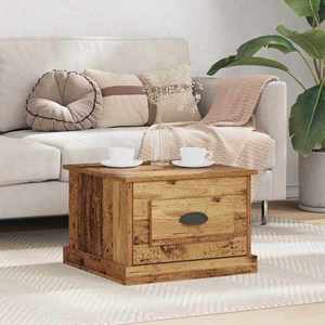 vidaXL Masă de cafea Lemn Vechi 50 x 50 x 35 cm Lemn compozit imagine