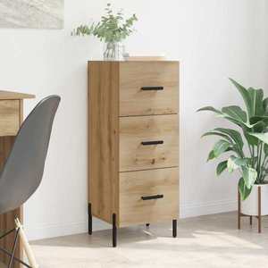 vidaXL Bufet stejar artizanal 34 x 34.5 x 90 cm Lemn compozit imagine
