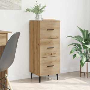 vidaXL Bufet stejar artizanal 34 x 34.5 x 90 cm Lemn compozit imagine
