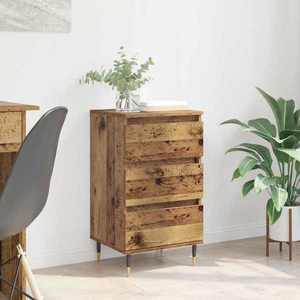 vidaXL Bufet cu sertar Lemn vechi 35 x 40 x 70 cm Lemn compozit imagine