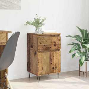 vidaXL Bufet cu sertar Lemn vechi 35 x 40 x 70 cm Lemn compozit imagine