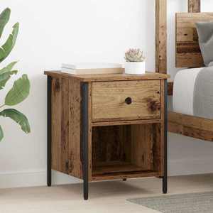 vidaXL Dulap de noapte Lemn vechi 40 x 42 x 50 cm Lemn compozit imagine