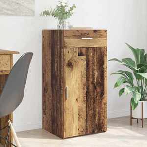 vidaXL Bufet cu sertar Lemn vechi 45 x 42, 5 x 93 cm Lemn compozit imagine