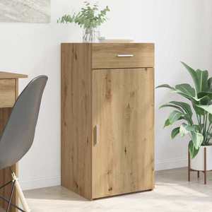 vidaXL Bufet stejar artizanal 45 x 42, 5 x 93 cm Lemn compozit imagine