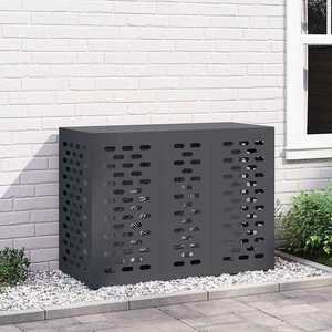 vidaXL Husă pentru aer condiționat Antracit 110 x 50 x 80 cm Oțel imagine
