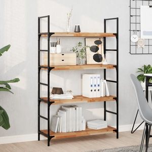 vidaXL Rafturi suspendate 4 buc. 80x30x4 cm lemn masiv acacia netratat imagine