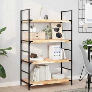 vidaXL Rafturi plutitoare 4 buc. 100x40x4cm lemn masiv acacia netratat imagine