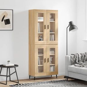 vidaXL Dulap înalt, stejar sonoma, 69, 5x34x180 cm, lemn compozit imagine