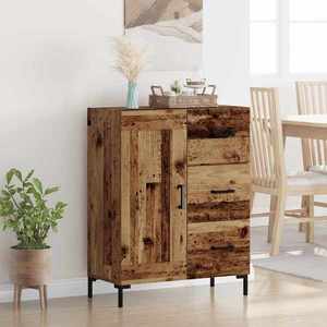 vidaXL Bufet cu sertar Lemn vechi 69.5 x 34 x 90 cm Lemn compozit imagine
