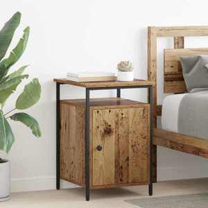 vidaXL Dulap de noapte 2 pcs Lemn vechi 40 x 42 x 60cm Lemn compozit imagine
