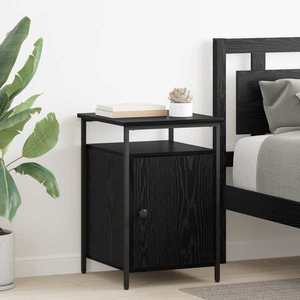 vidaXL Dulap de noapte 2 pcs Stejar Negru 40 x 42 x 60cm Lemn compozit imagine