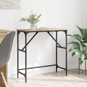 vidaXL Masă de consolă Stejar Artizanal 75 x 32 x 75 cm Lemn compozit imagine