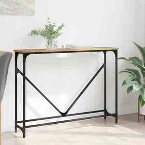 vidaXL Masă de consolă Stejar Artizanal 102 x 23 x 75 cm Lemn compozit imagine