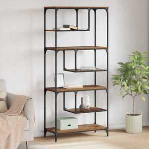 vidaXL Bibliotecă Lemn vechi 81 x 36 x 176 cm Lemn compozit imagine