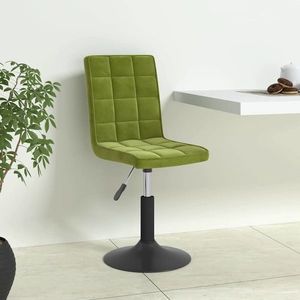 vidaXL Scaune de bucătărie pivotante, 4 buc., verde deschis, catifea imagine