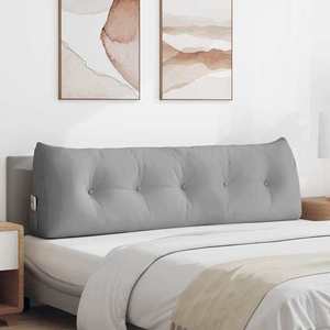 vidaXL Perna pentru spate Gri nori 160 x 24 x 50 cm țesătură imagine