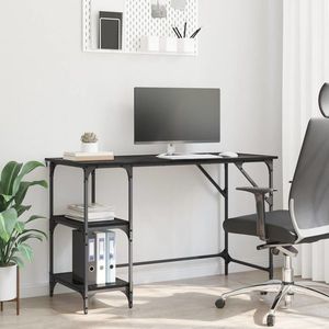 vidaXL Birou Stejar Negru 120 x 50 x 75 cm Lemn compozit imagine