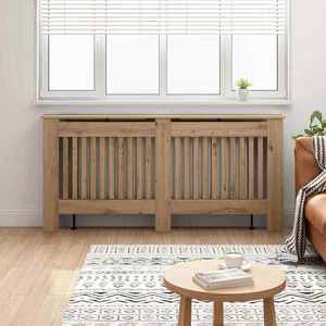 vidaXL Capac pentru radiator Stejar Artizanal 172 x 19 x 81, 5 cm imagine