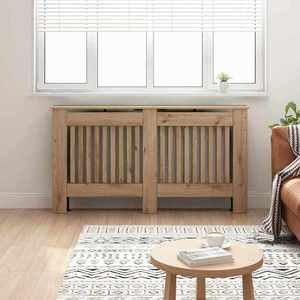 vidaXL Capac pentru radiator Stejar Artizanal 152 x 19 x 81, 5 cm imagine