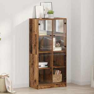 vidaXL Bufet Lemn Vechi 68 x 37 x 142 cm Lemn compozit imagine