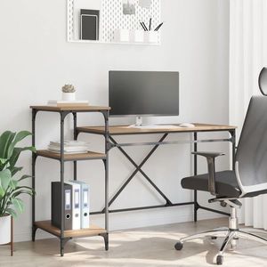 vidaXL Birou Stejar Artizanal 135 x 50 x 90 cm Lemn compozit imagine