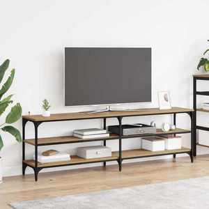 vidaXL Cabinet TV Stejar Artizanal 160 x 30 x 50 cm imagine