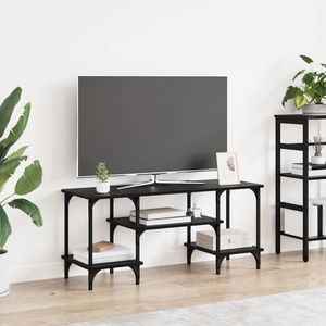 vidaXL Cabinet TV Stejar Negru 102 x 35 x 45, 5 cm imagine