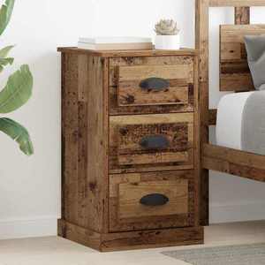 vidaXL Dulap de noapte Lemn Vechi 39 x 39 x 67, 5 cm Lemn compozit imagine