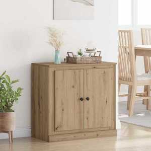 vidaXL Bufet Stejar Artizanal 70 x 35, 5 x 67, 5 cm Lemn compozit imagine