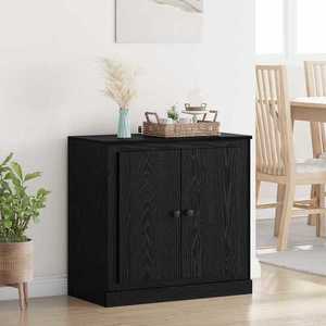 vidaXL Bufet Stejar Negru 70 x 35, 5 x 67, 5 cm Lemn compozit imagine
