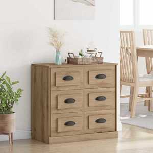 vidaXL Bufet Stejar Artizanal 70 x 35, 5 x 67, 5 cm Lemn compozit imagine