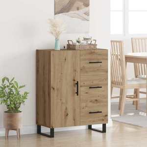 vidaXL Bufet cu sertar Stejar Artizanal 69, 5 x 34 x 90 cm imagine