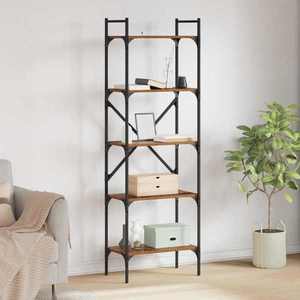 vidaXL Bibliotecă Lemn Vechi 56 x 32 x 174 cm Lemn compozit imagine