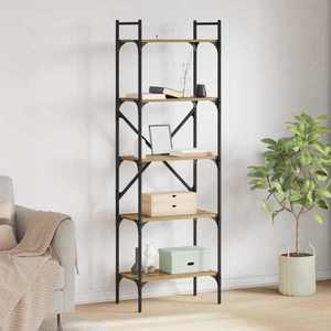 vidaXL Bibliotecă Stejar Artizanal 56 x 32 x 174 cm Lemn compozit imagine