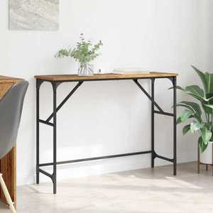 vidaXL Masă de consolă Lemn vechi 100 x 32 x 75 cm Lemn compozit imagine