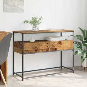 vidaXL Masă de consolă Lemn Vechi 100 x 40 x 75 cm Lemn compozit imagine