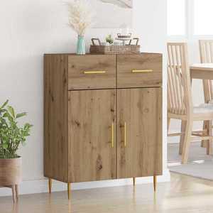 vidaXL Bufet Stejar Artizanal 69, 5 x 34 x 90 cm Lemn compozit imagine