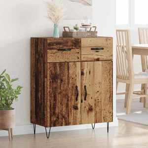 vidaXL Bufet cu sertar Lemn Vechi 69, 5 x 34 x 90 cm Lemn compozit imagine