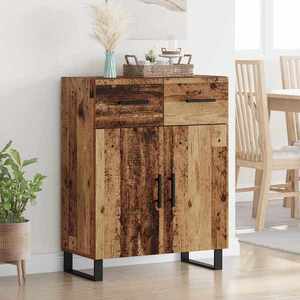 vidaXL Bufet cu sertar Lemn Vechi 69, 5 x 34 x 90 cm Lemn compozit imagine