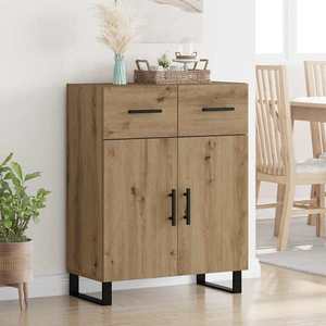 vidaXL Bufet Stejar Artizanal 69, 5 x 34 x 90 cm Lemn compozit imagine