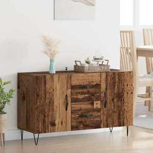 vidaXL Bufet cu sertar Lemn Vechi 100 x 36 x 60 cm Lemn compozit imagine