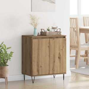 vidaXL Bufet Stejar Artizanal 60 x 35 x 70 cm Lemn compozit imagine
