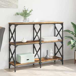 vidaXL Masă de consolă Lemn vechi 100 x 28 x 80, 5 cm Lemn compozit imagine