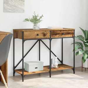 vidaXL Masă de consolă Lemn Vechi 100 x 39 x 78, 5 cm Lemn compozit imagine