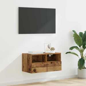 vidaXL Dulap TV de perete Lemn Vechi 60 x 30 x 30 cm Lemn compozit imagine