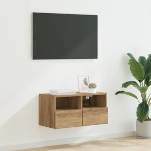 vidaXL Dulap TV de perete Pe perete Stejar Artizanal 60 x 30 x 30 cm imagine