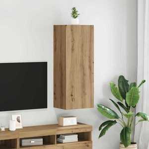 vidaXL Dulap TV de perete Stejar Artizanal 40, 5 x 30 x 102 cm imagine