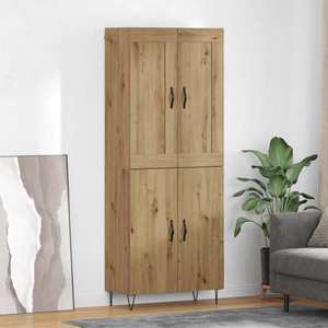 vidaXL Bufet Stejar Artizanal 69, 5 x 34 x 180 cm Lemn compozit imagine